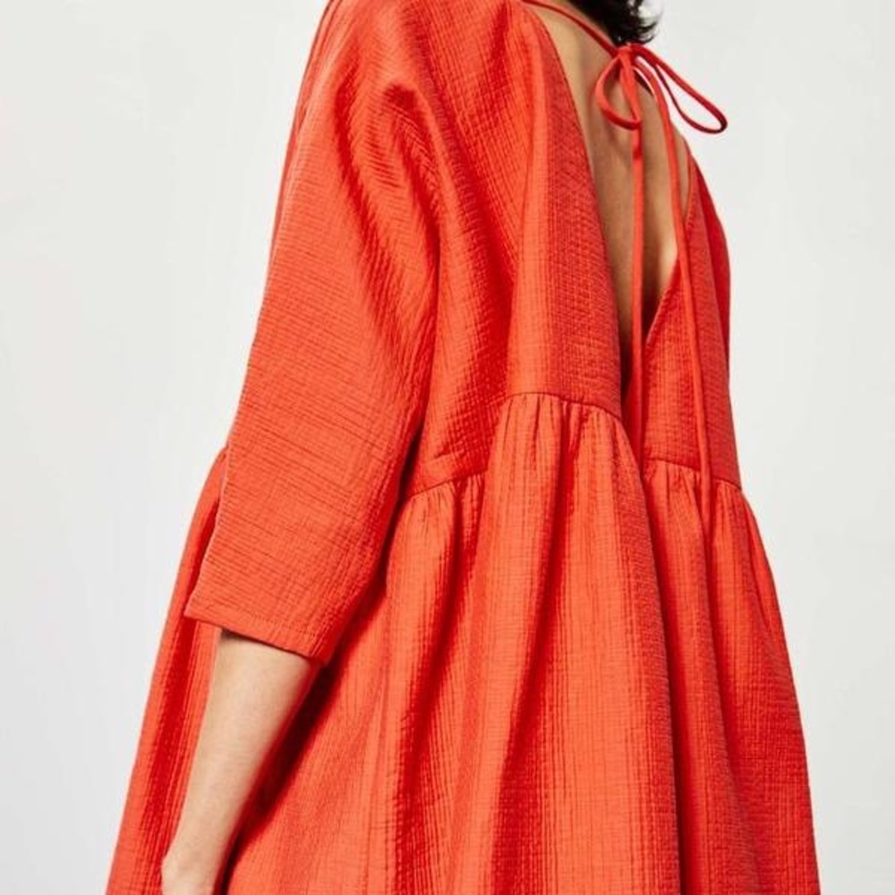Rachel Comey Orange Peplum Tunic Top